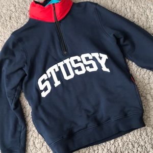Small Men’s Stussy Fleece Mock Neck